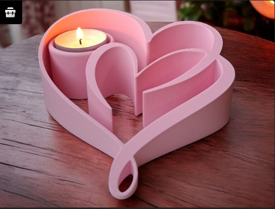 Tea Light Candle Holder — 3D printed by Moon Studio 3D